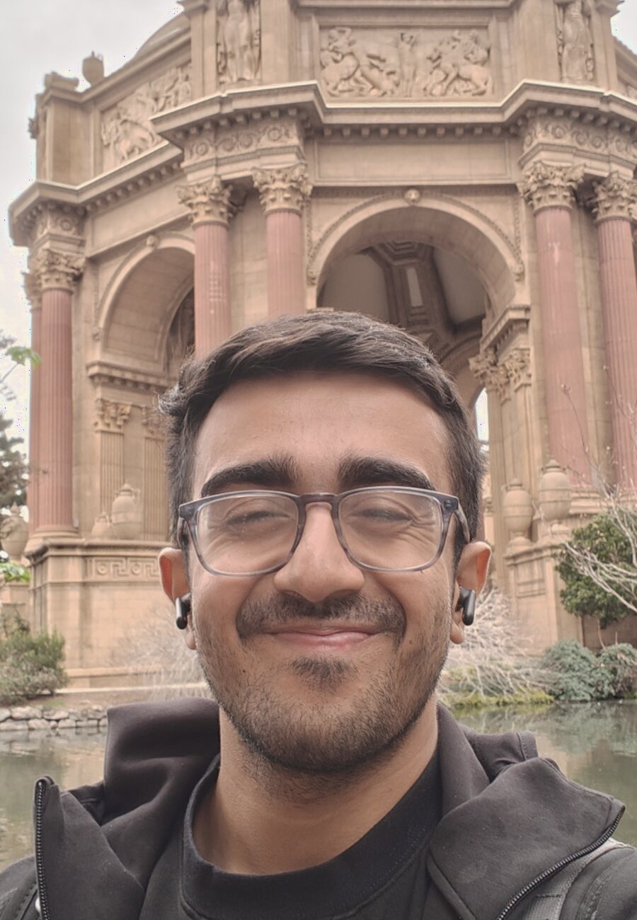 Rushant at the Palace of Fine Arts in San Francisco